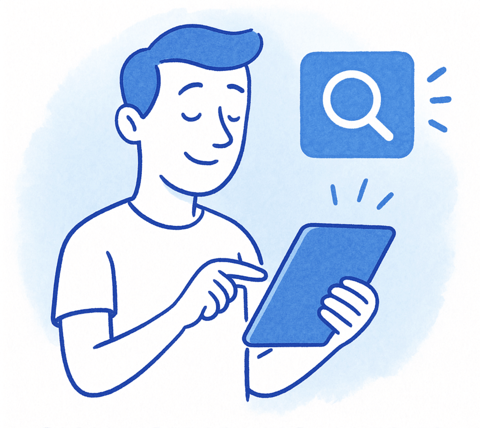 Newsletter signup illustration